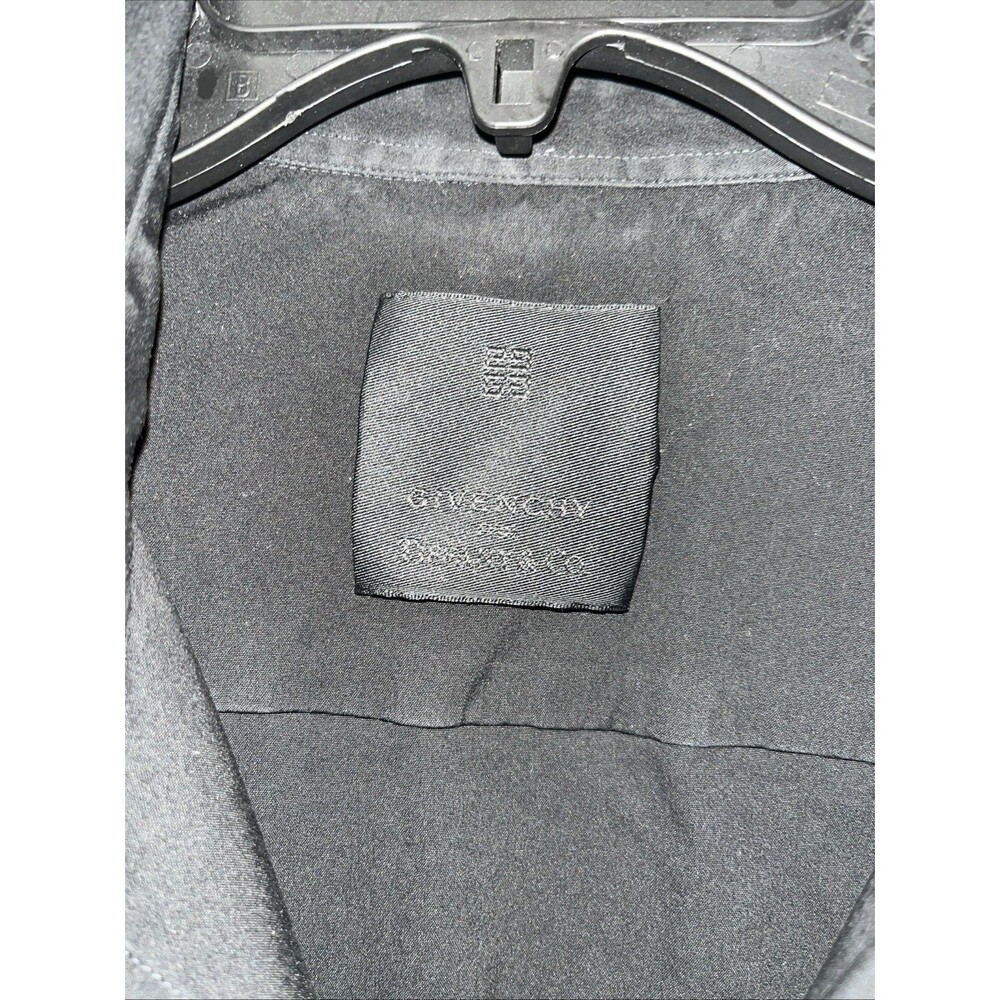 GIVENCHY x TIFFANY & CO MEN black COTTON Placket Front SHIRT Size 45 / XXL - Picture 2 of 10